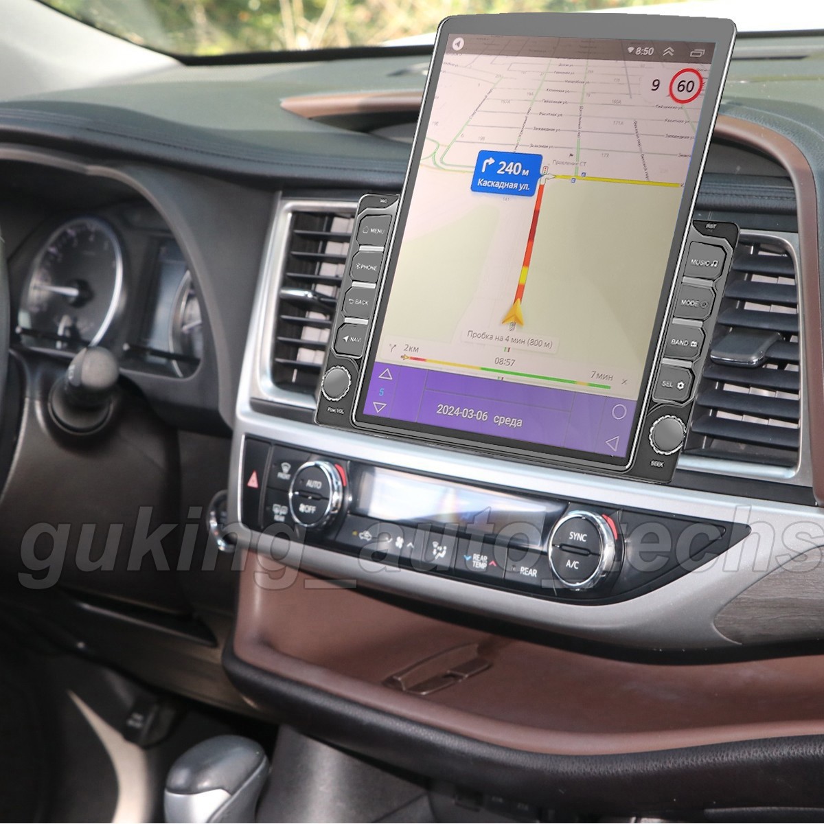 CarPlay For 2014-2019 Toyota Highlander 9.7" Android 13 Car FM Radio GPS Stereo