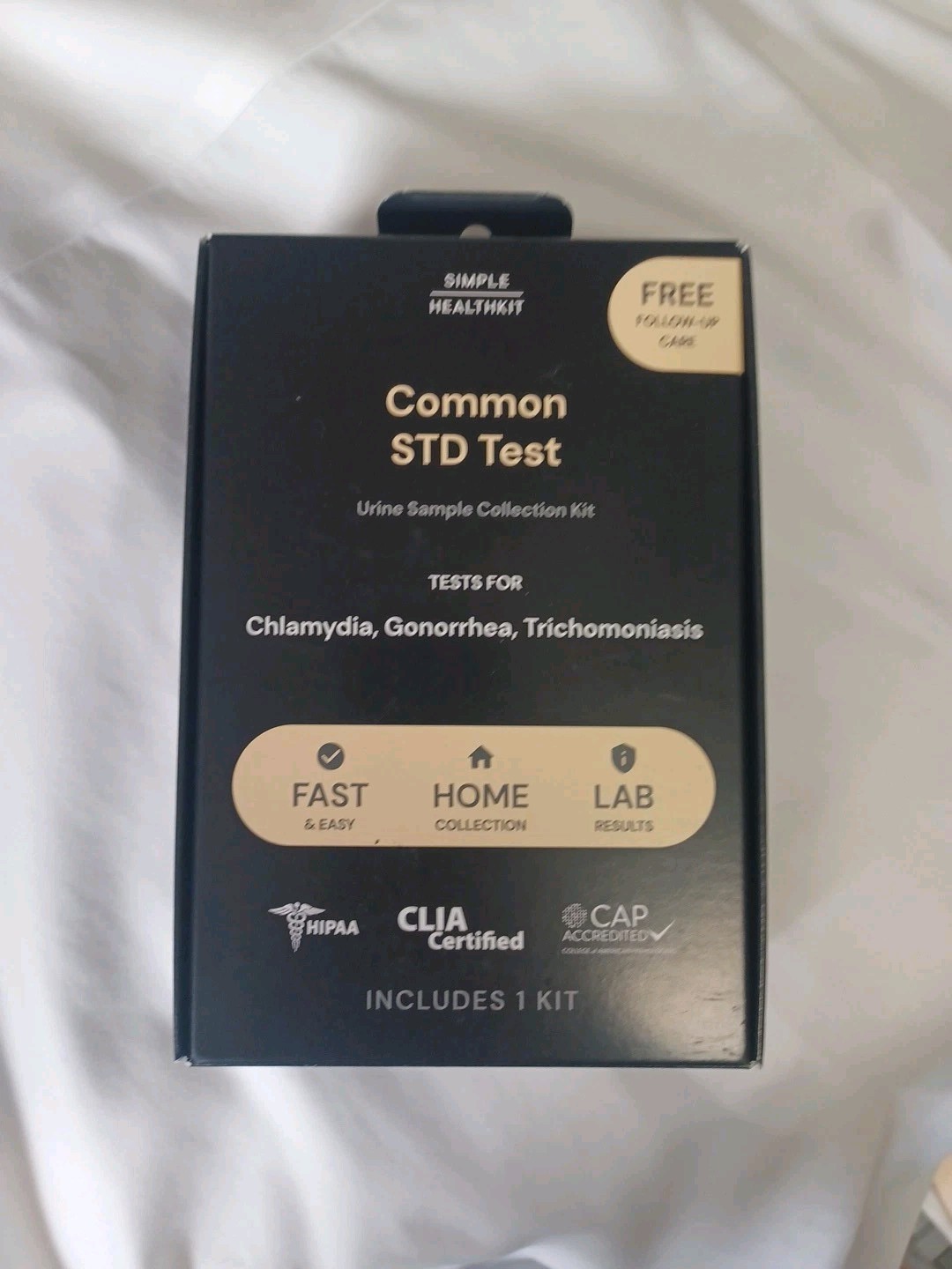 Simple HealthKit At-Home Common STD Test Kit, Price includes Shipping & Lab Fees