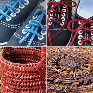 10 Yards Flat Genuine Leather Laces, Leather Strips Cord, Full Grain Cowhide ...