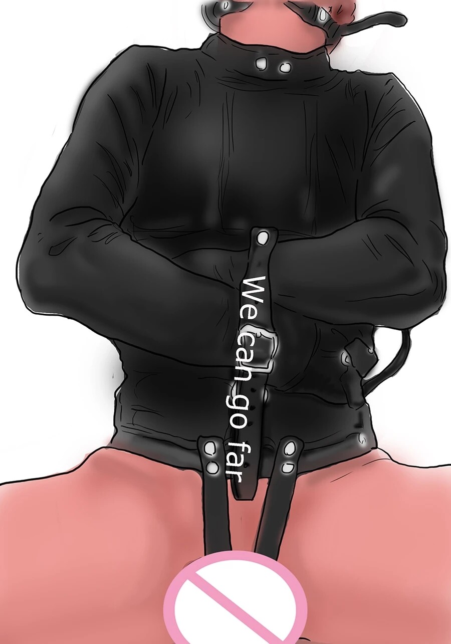 US Asylum Straitjacket Straight Jacket Costume Body Harness Armbinder Clubwear