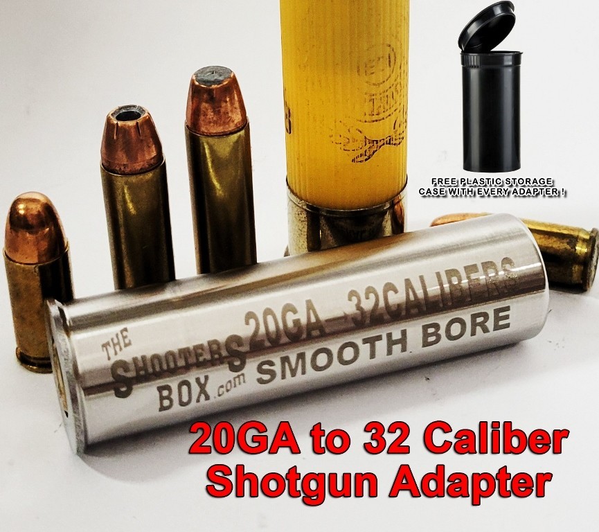 20GA to 32 Calibers Shotgun Adapter - Chamber Reducer - Stainless - Free Case !!