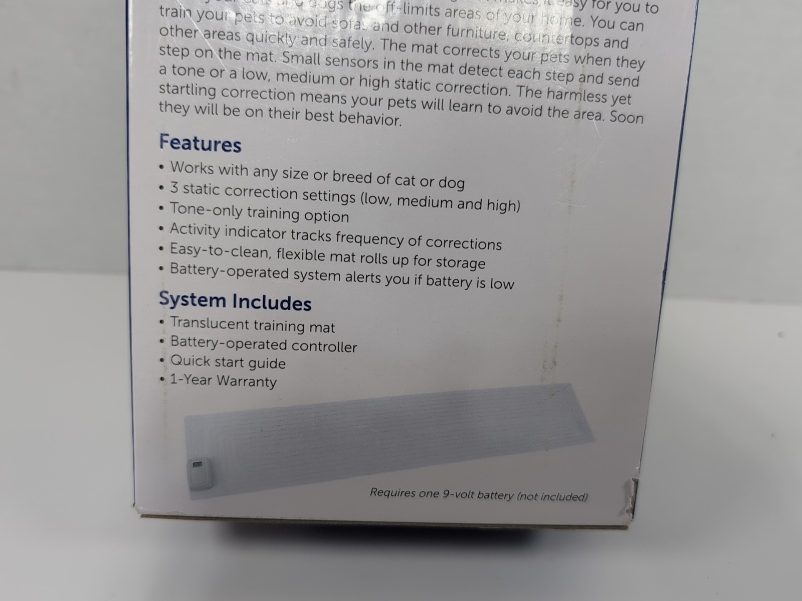 New PetSafe ScatMat Electronic Dog & Cat Indoor Pet Training Mat 60"x12" 60 x 12