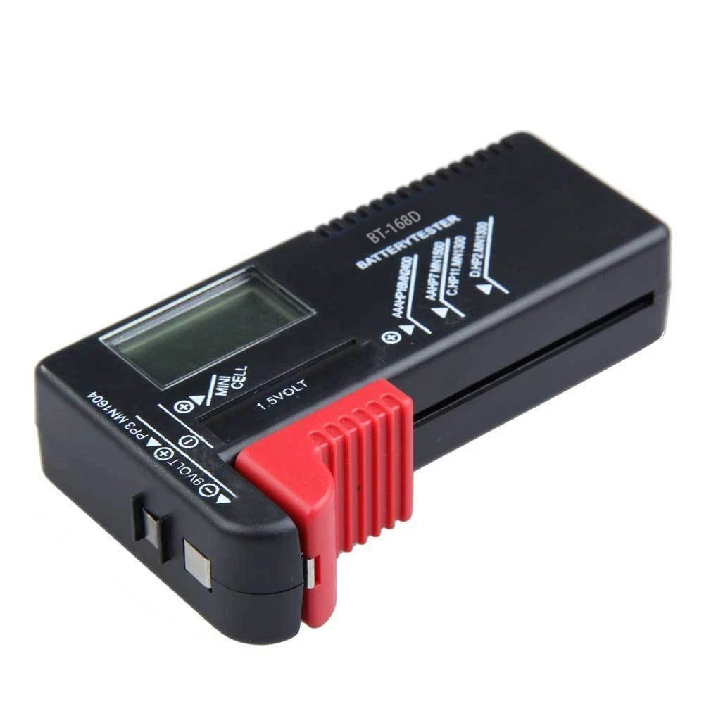 2 Pack Digital Battery Tester for AAA/AA/C/D/9V Universal Voltage Checker