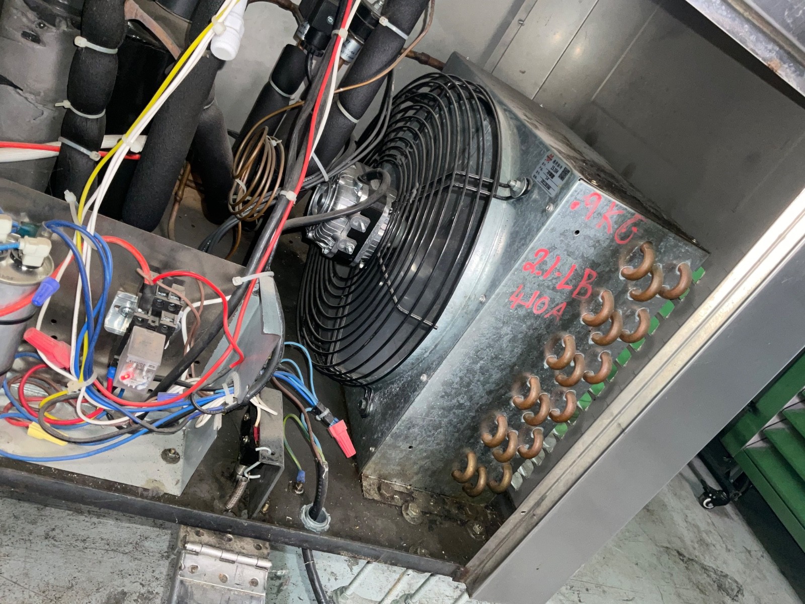 Commercial 21"X21'' Square Pan Fry Ice Cream Roll Machine, Custom Casters 1834