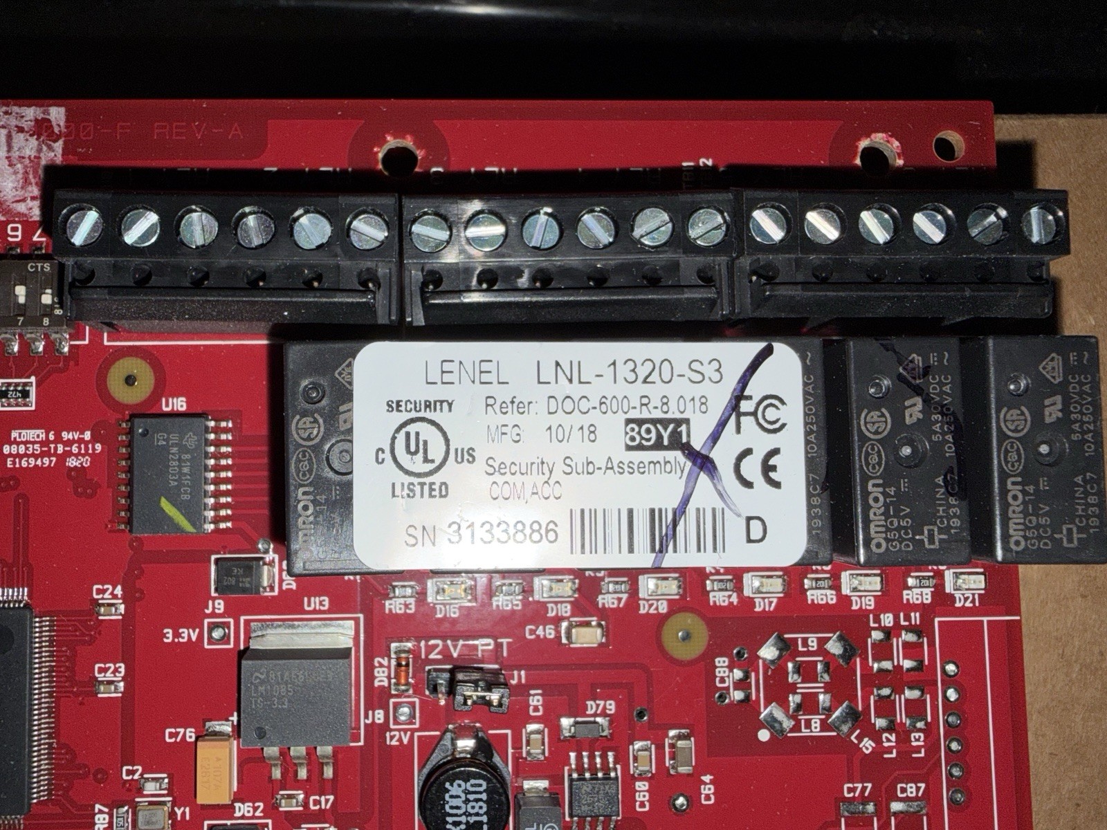 Lenel Series 3 LNL-1320-S3 Dual Reader Interface Module