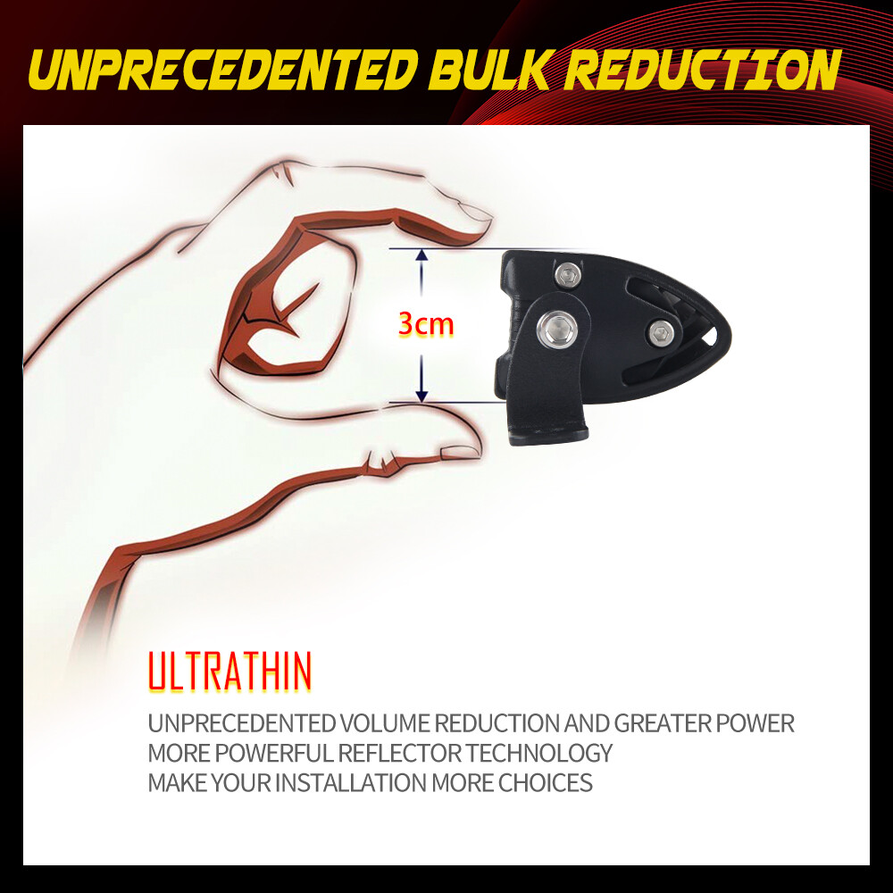 Slim Roof 50" + 7" LED Light Bar + 4" White Pods Wire Kit For Can-Am Maverick X3