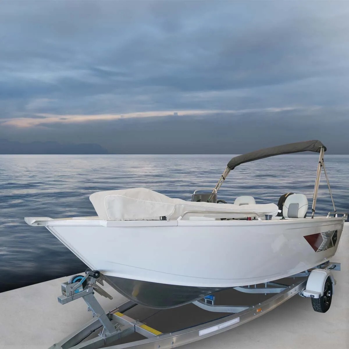 Oceansouth MINN KOTA trolling Motor Cover (Riptide Ulterra, 72", Gray)