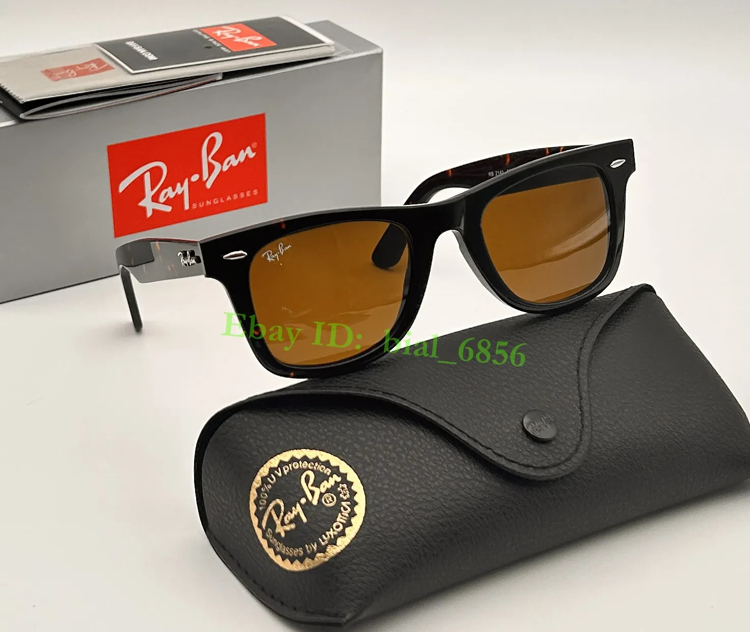 Ray-Ban Sunglasses RB2140 Original Wayfarer Tortoise Frame Brown Lenses 50mm