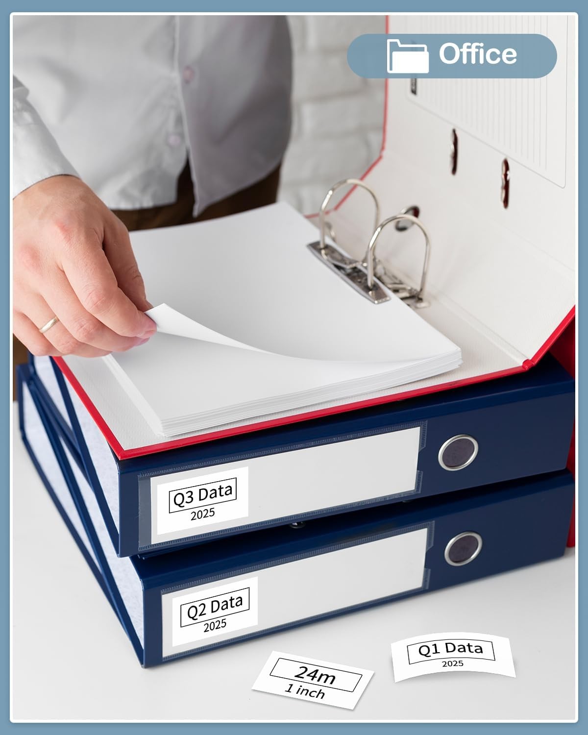 100PK 24mm TZ-251 TZe-251 White 1" Label Tape For Brother P-touch PT-P700 D610BT