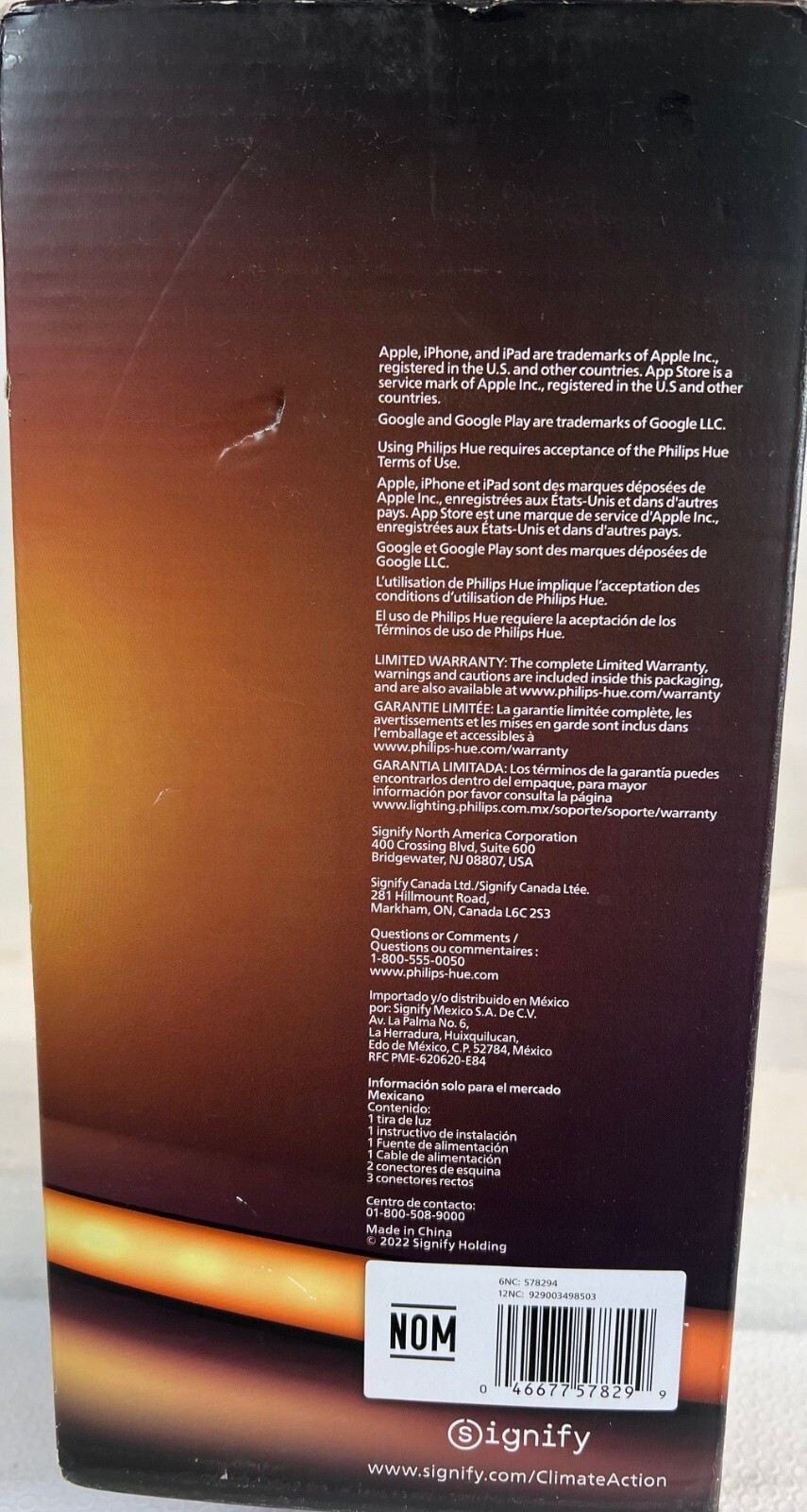 Philips - Hue Play Gradient Lightstrip for 24" to 27" Monitors - Black -FREE S/H