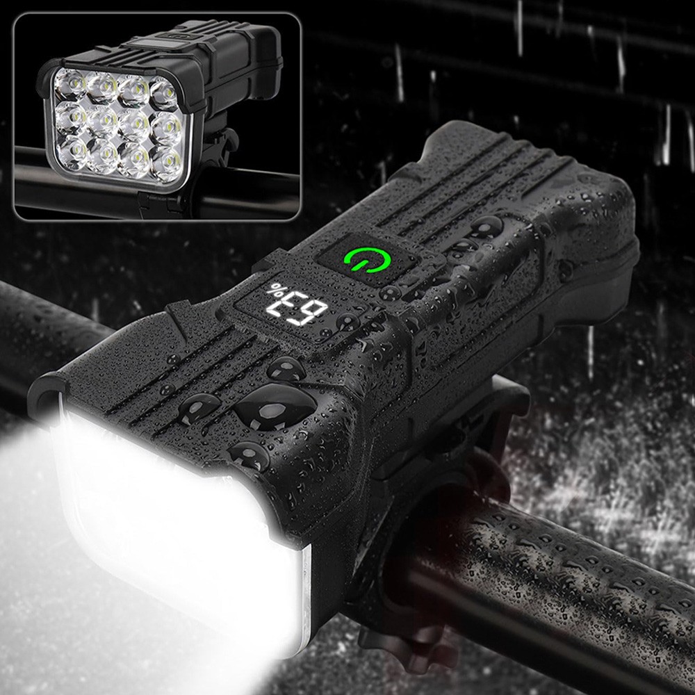 Rechargeable LED Mountain Bike Lights 90000LM Bicycle Torch Front Lamp