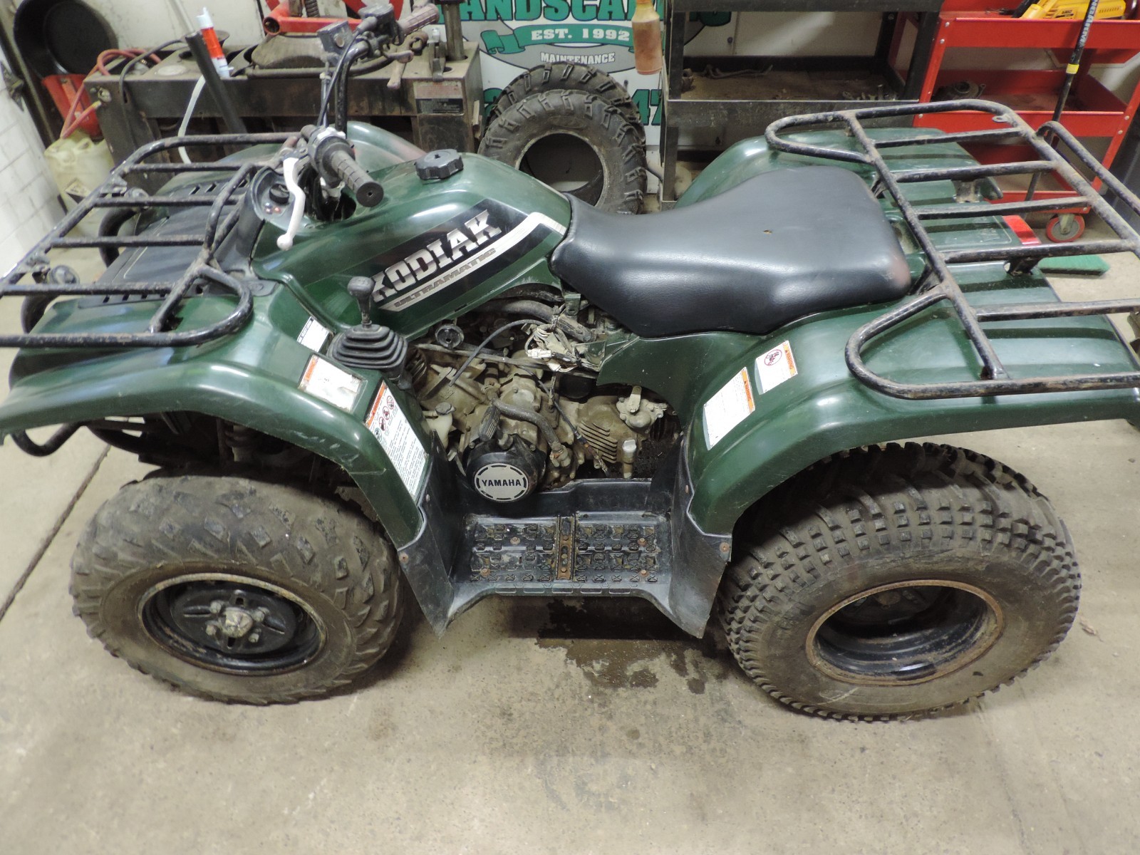 2000 Yamaha Kodiak 400 OEM Cylinder Head & Camshaft RUNNING ENGINE