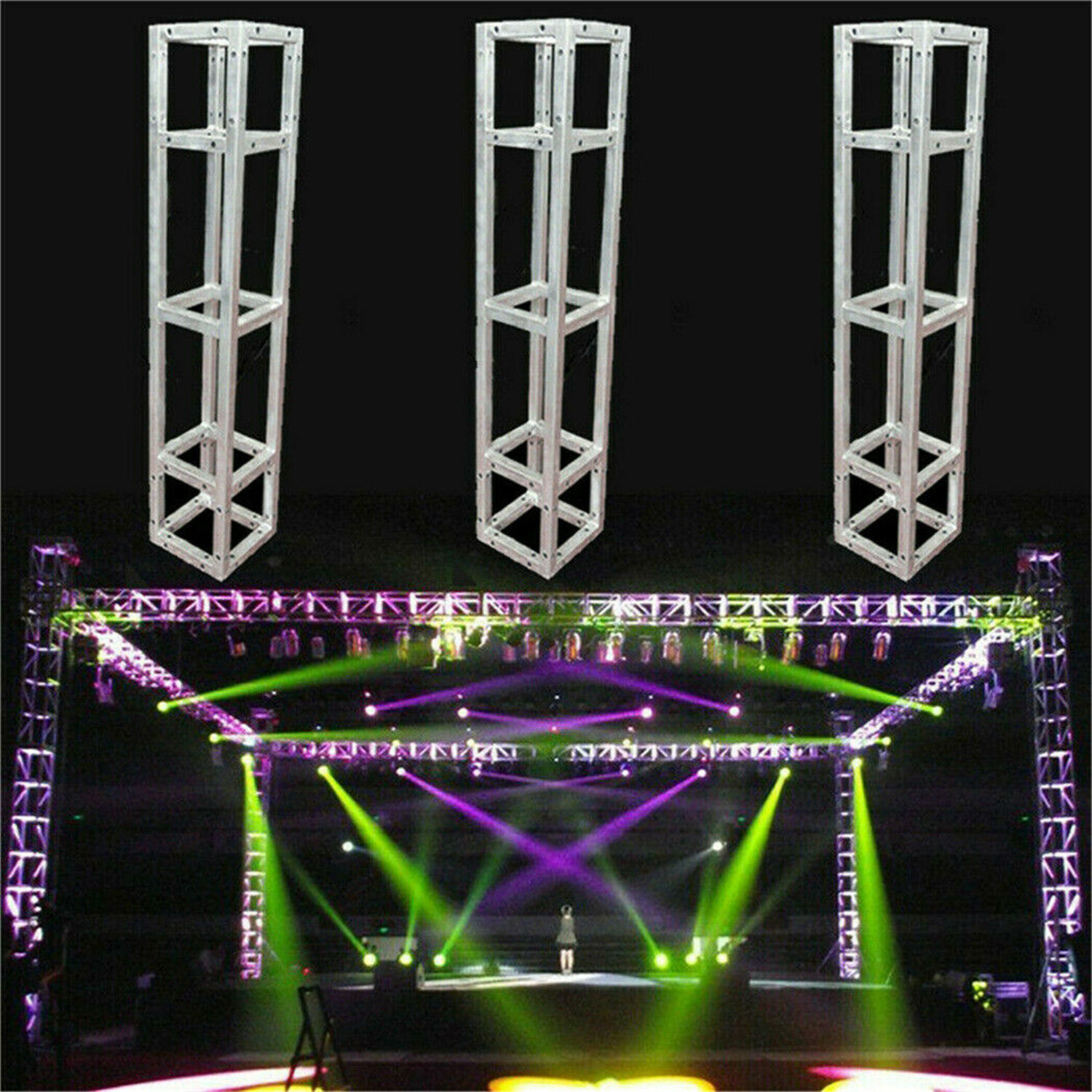 3-30x Large Stage Lighting Truss Stand DJ Concert Wedding Backdrop Stand Outdoor