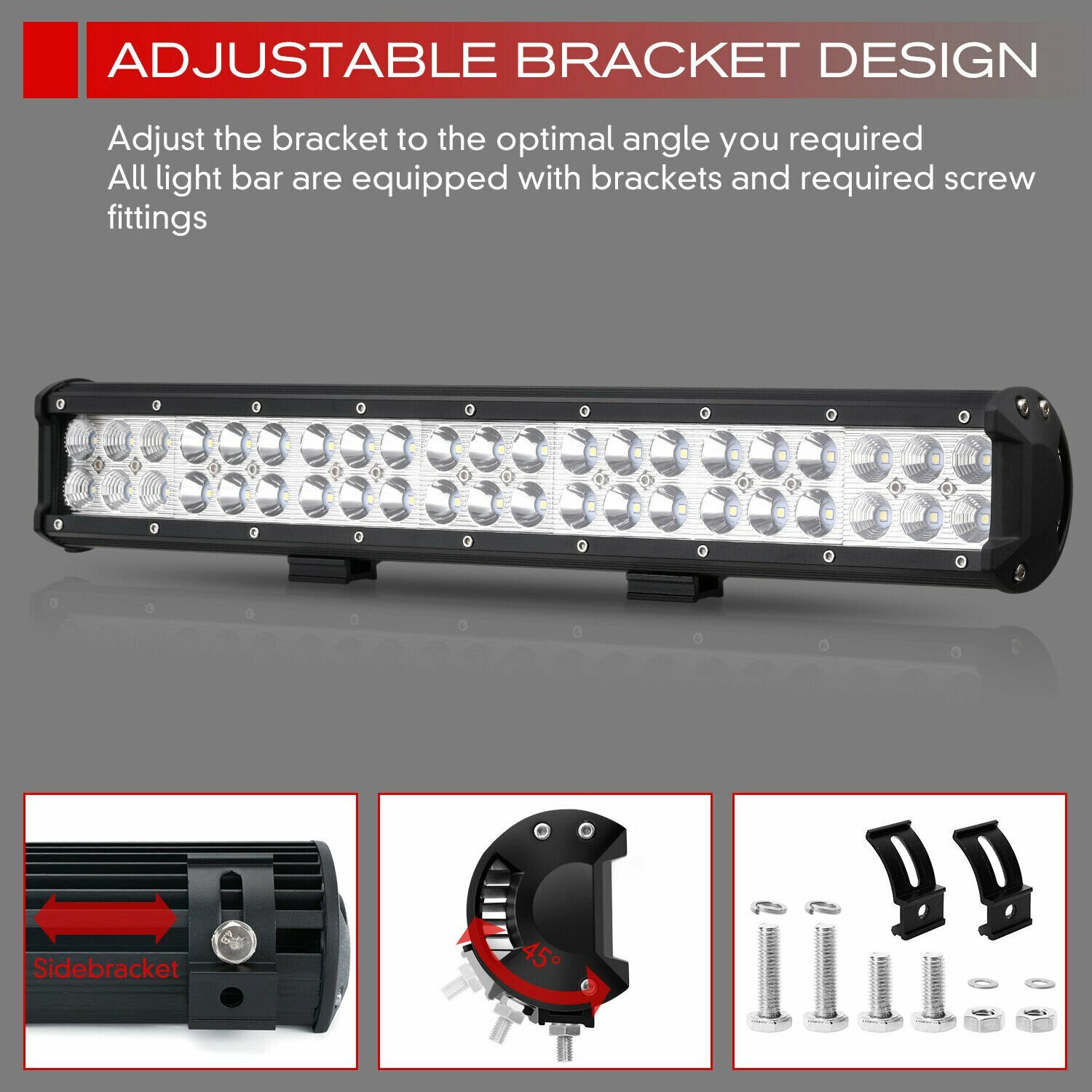 Fit Ford F150 09-14 Hidden Lower Bumper Grille 180W LED Light Bar Wiring Kits