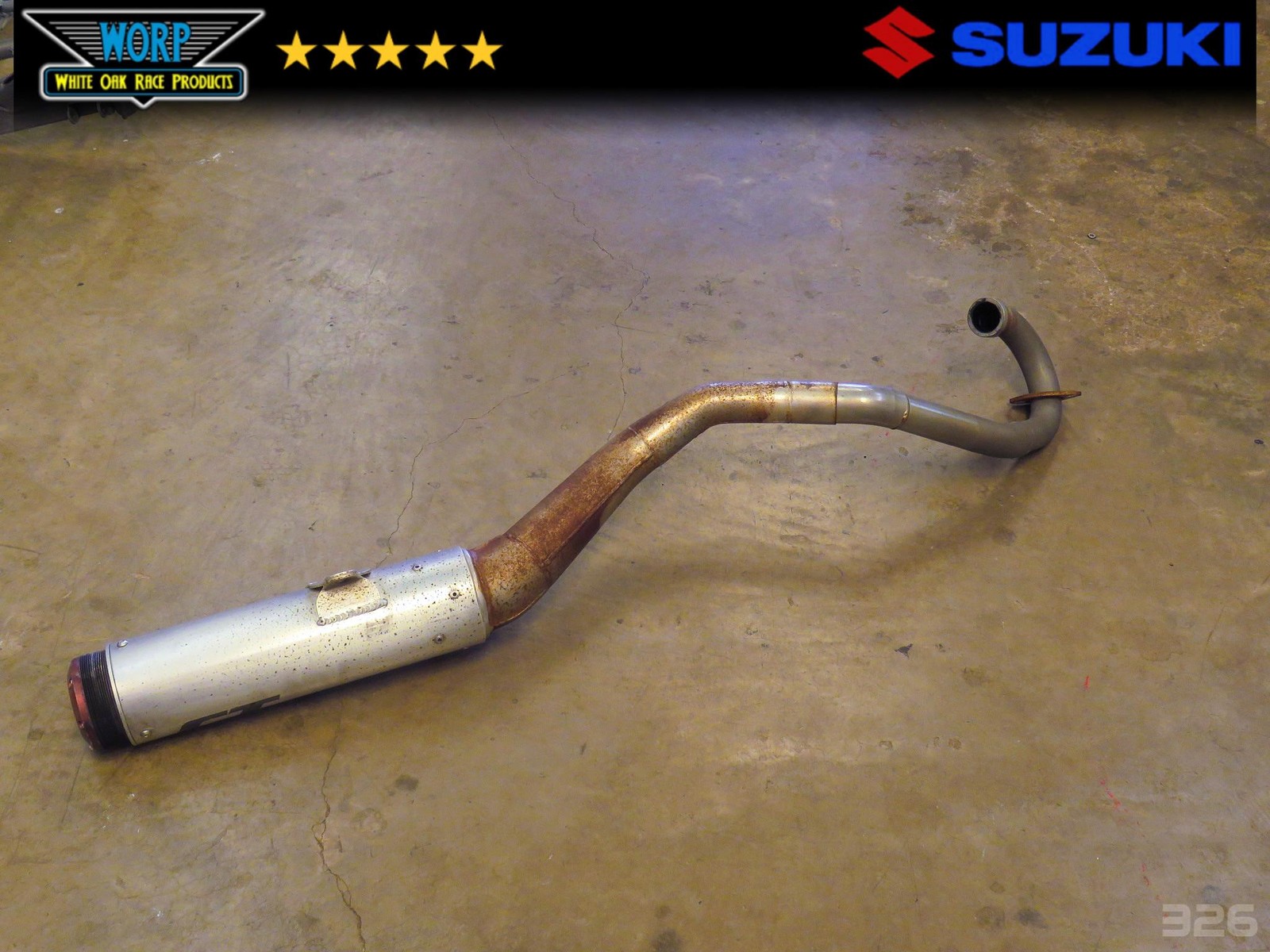 2003 SUZUKI QUADSPORT LTZ400 KFX DVX CT RACING SUPERTRAPP STYLE EXHAUST MUFFLER