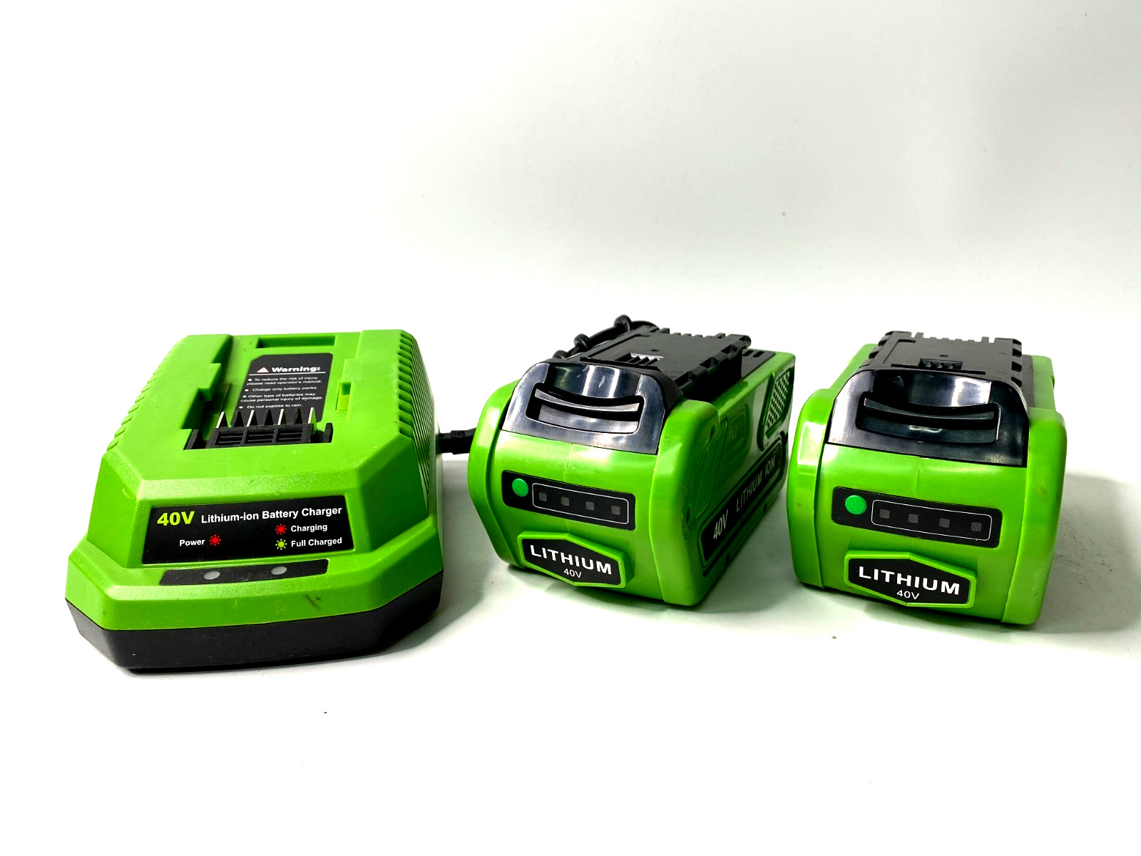 LOT of 2 40V 6.0Ah For Greenworks G-MAX Li-ion Battery w/ Charger