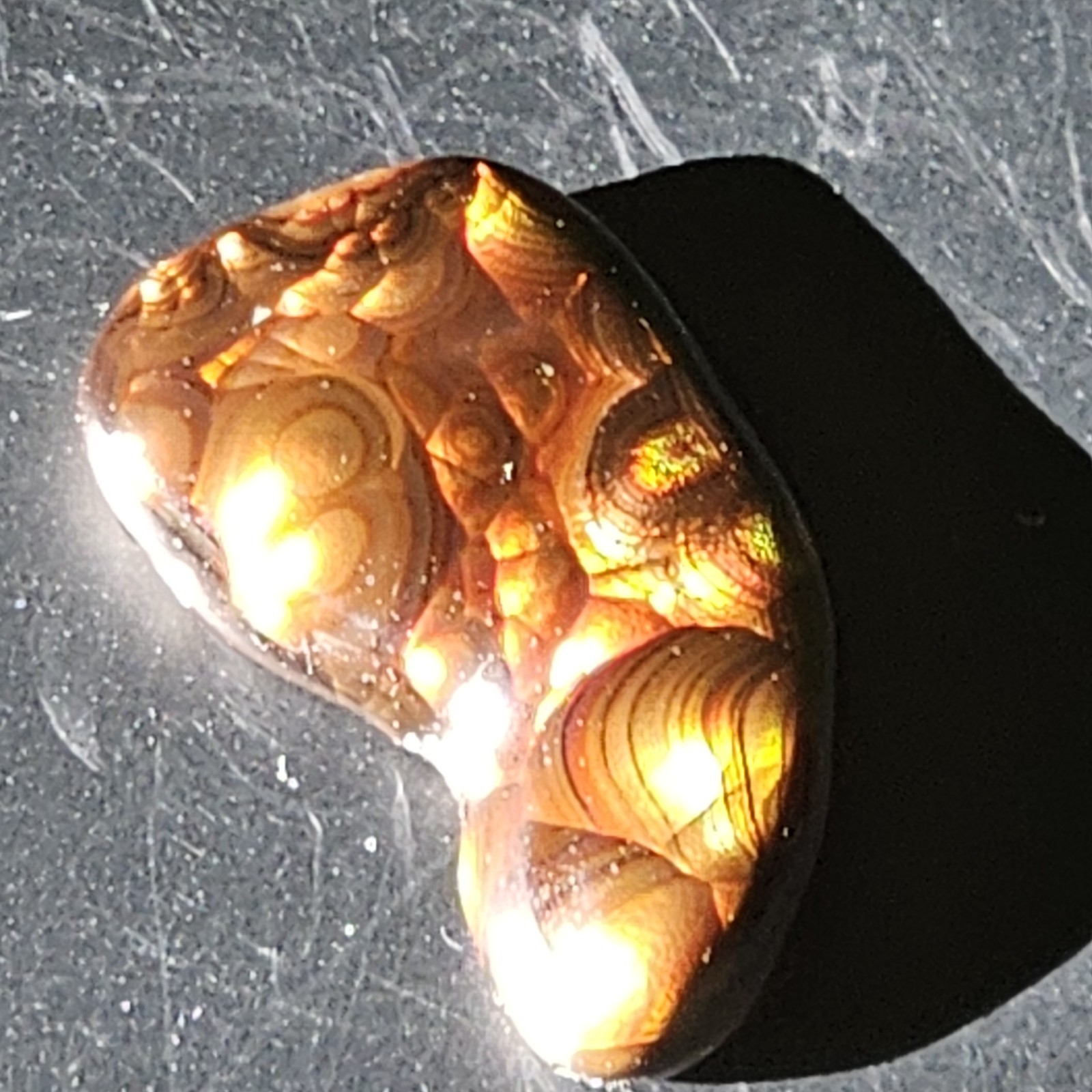 Fire Agate Pair With Wild Colors and Stunning Pattetns 25 CT Combined