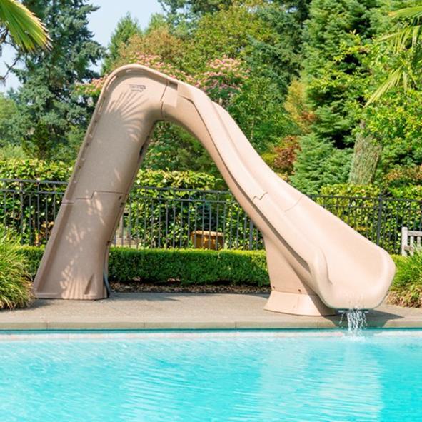 S.R. Smith Typhoon Swimming Pool Slide for In-Ground Swimming Pools
