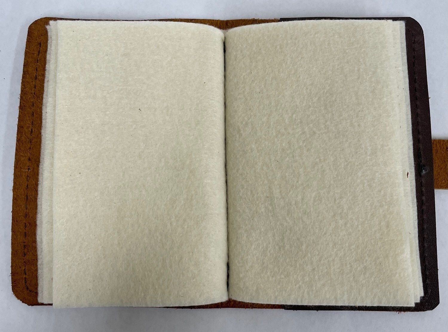 WAXED BISON BUFFALO Leather Fly Wallet - Fly Book, USA MADE FREE SHIPPING