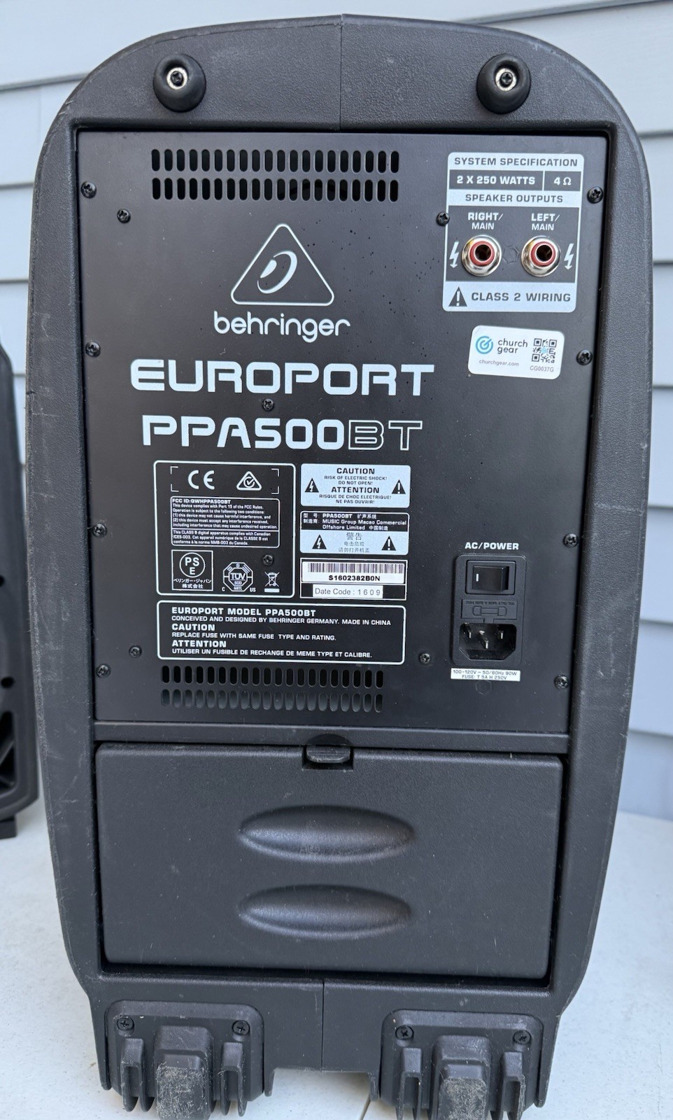 Behringer Europort PPA500BT 500-Watt 6-Channel Portable PA System w/ Bluetooth