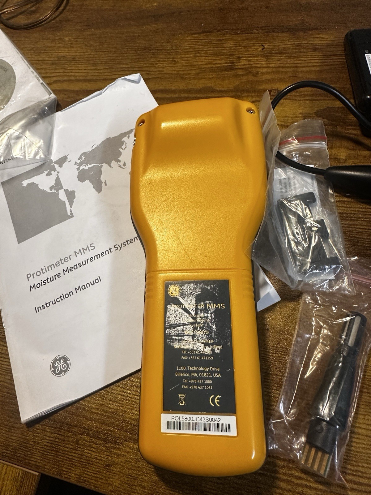 GE Protimeter MMS BLD5800 Moisture Measurement System W/ Cal Check Device, Works