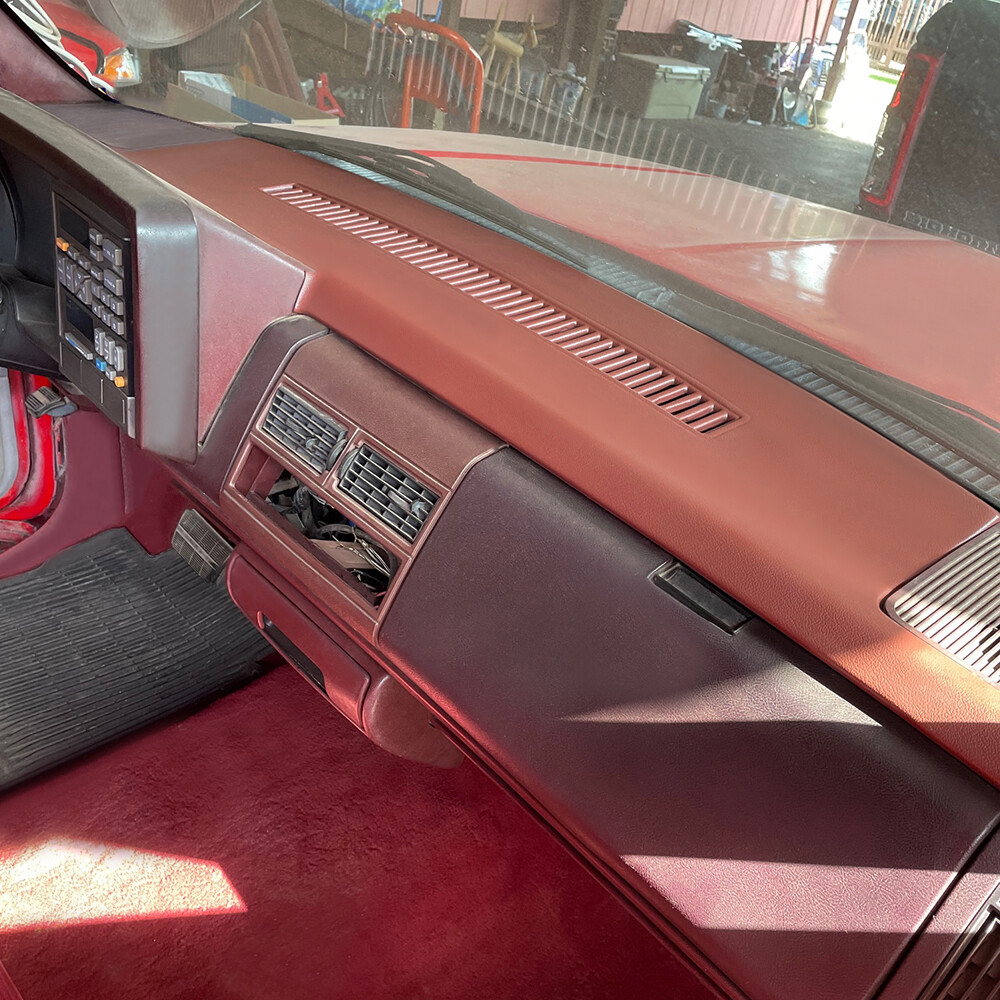 FOR 88-94 1988-1994 CHEVY GMC C1500 K2500 YUKON MOLDED DASH PAD COVER CAP Garnet