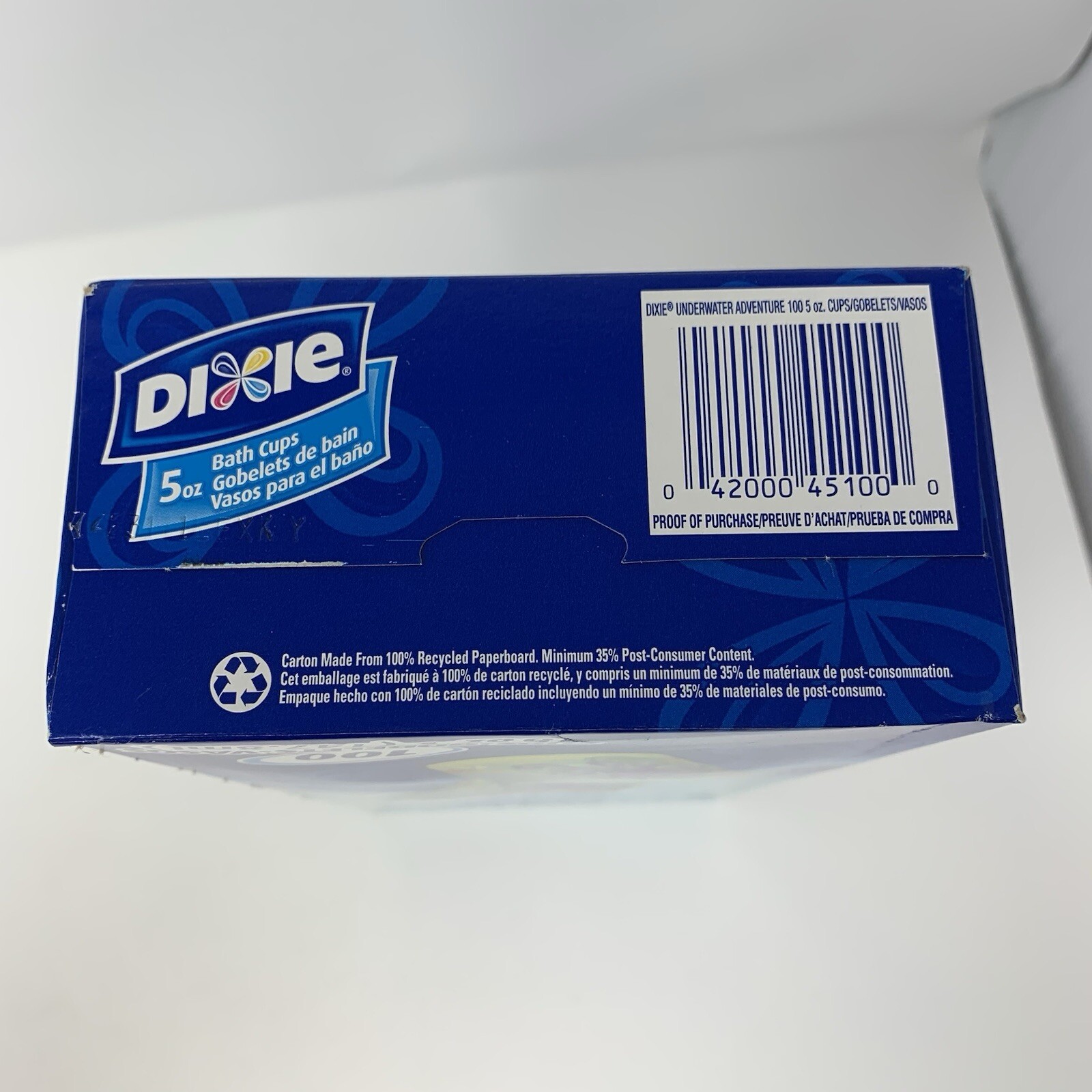 NEW Dixie Bath Cups 5oz Underwater Adventure 100 Ct Y2K 2006 NOS W/box Bathroom