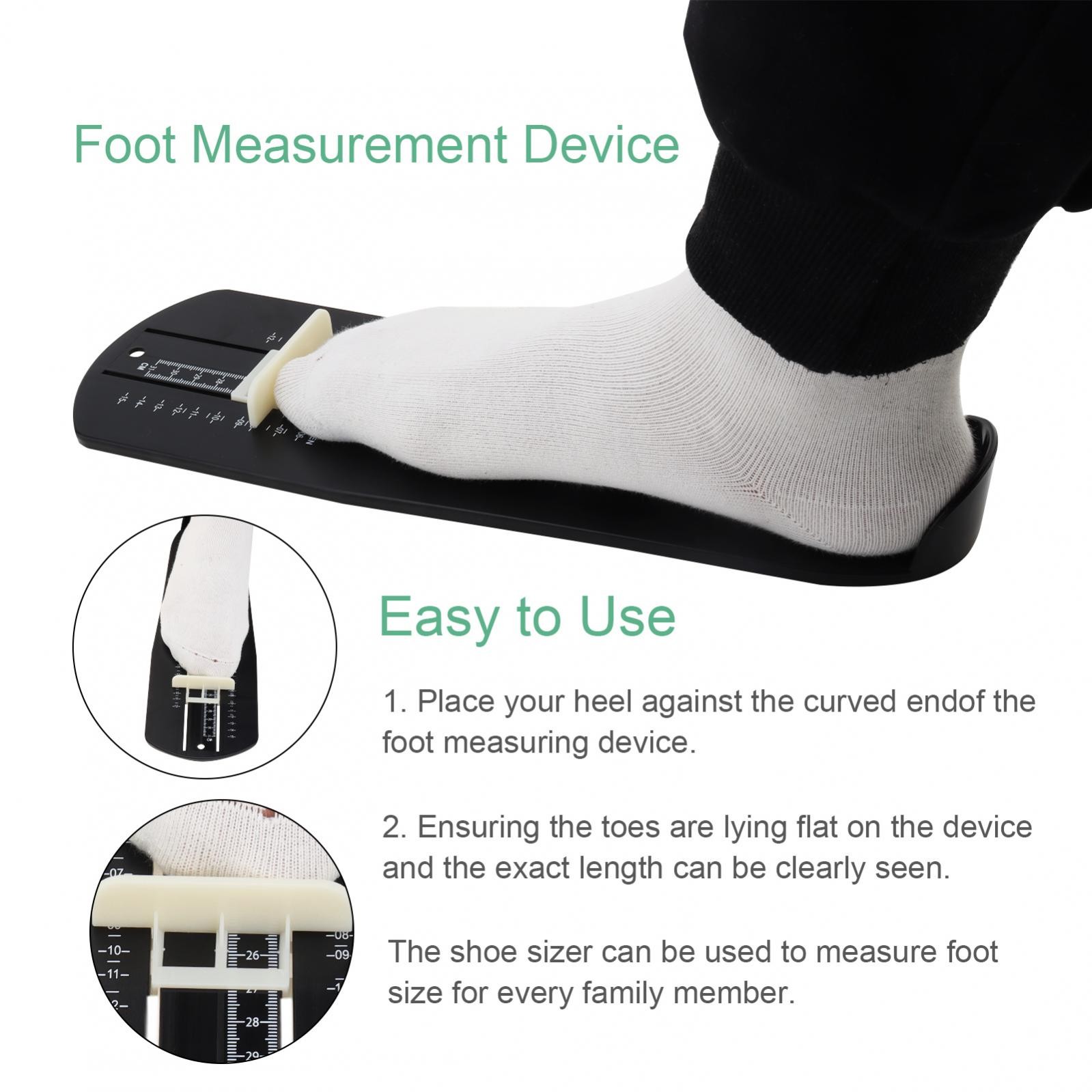 US Standard Foot Measuring Device for Men / Women / Kids Shoe Sizer Measuring