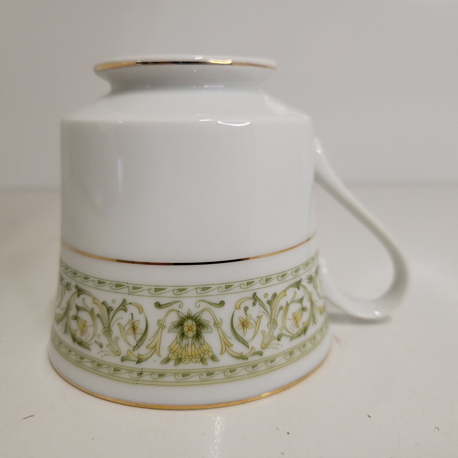 Felicity By Daniele Green & Gold Ring Coffee Tea Cup Fine China Japan