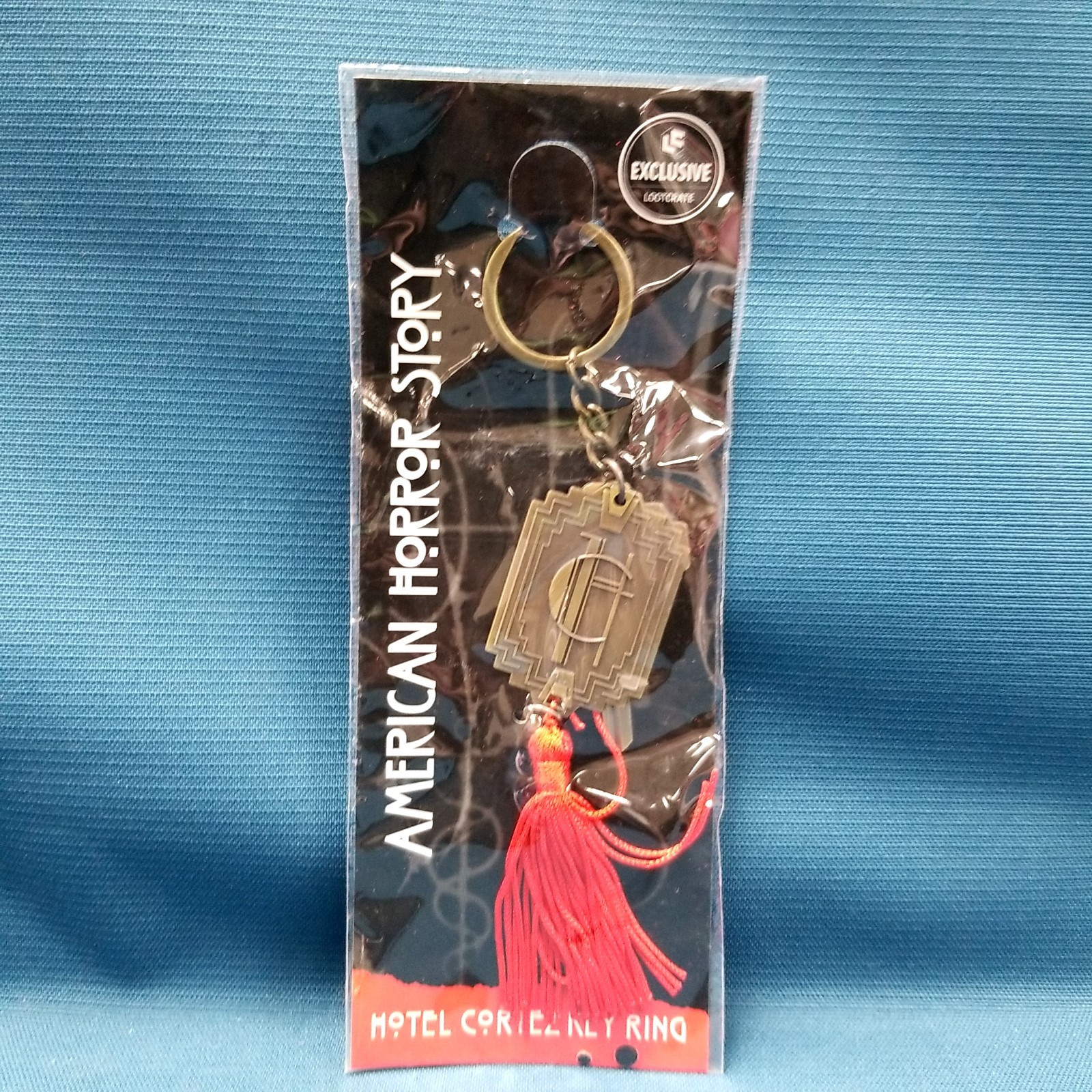 NIP- Loot Crate American Horror Story Hotel Cartez Keychain Key Ring