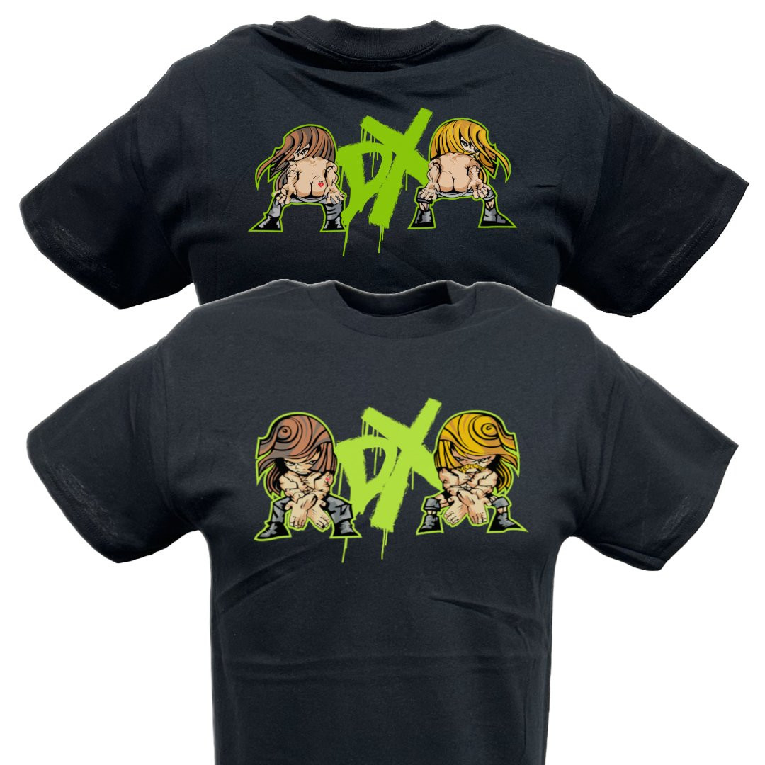 D-Generation X DX Butts Mooning Triple H Shawn Michaels T-shirt