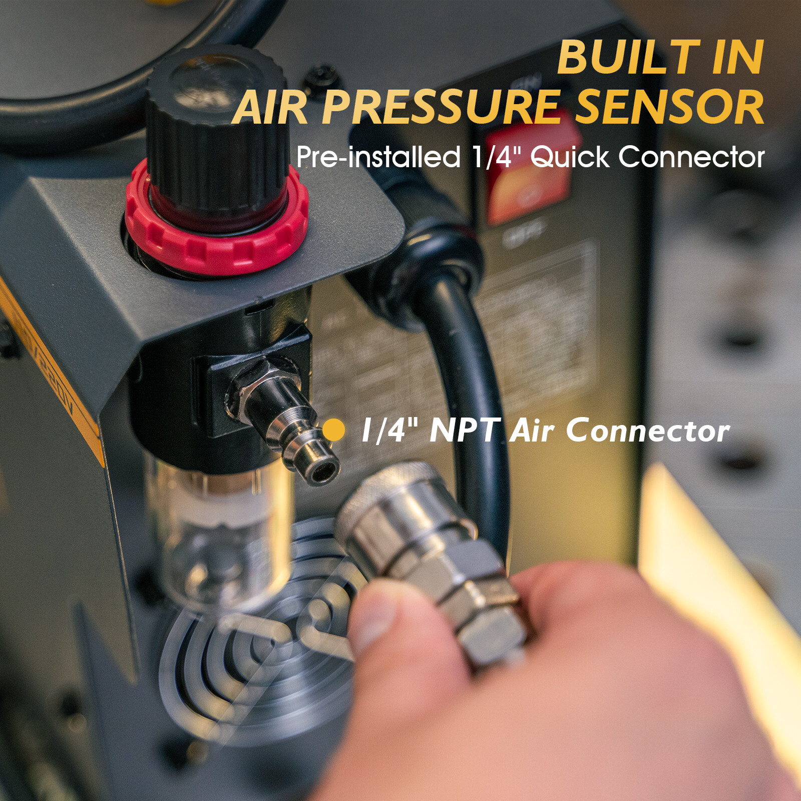 50A Non-Touch Pilot ARC Air Plasma Cutter 110V/220V Post/Flow Gas 1/2" Clean Cut