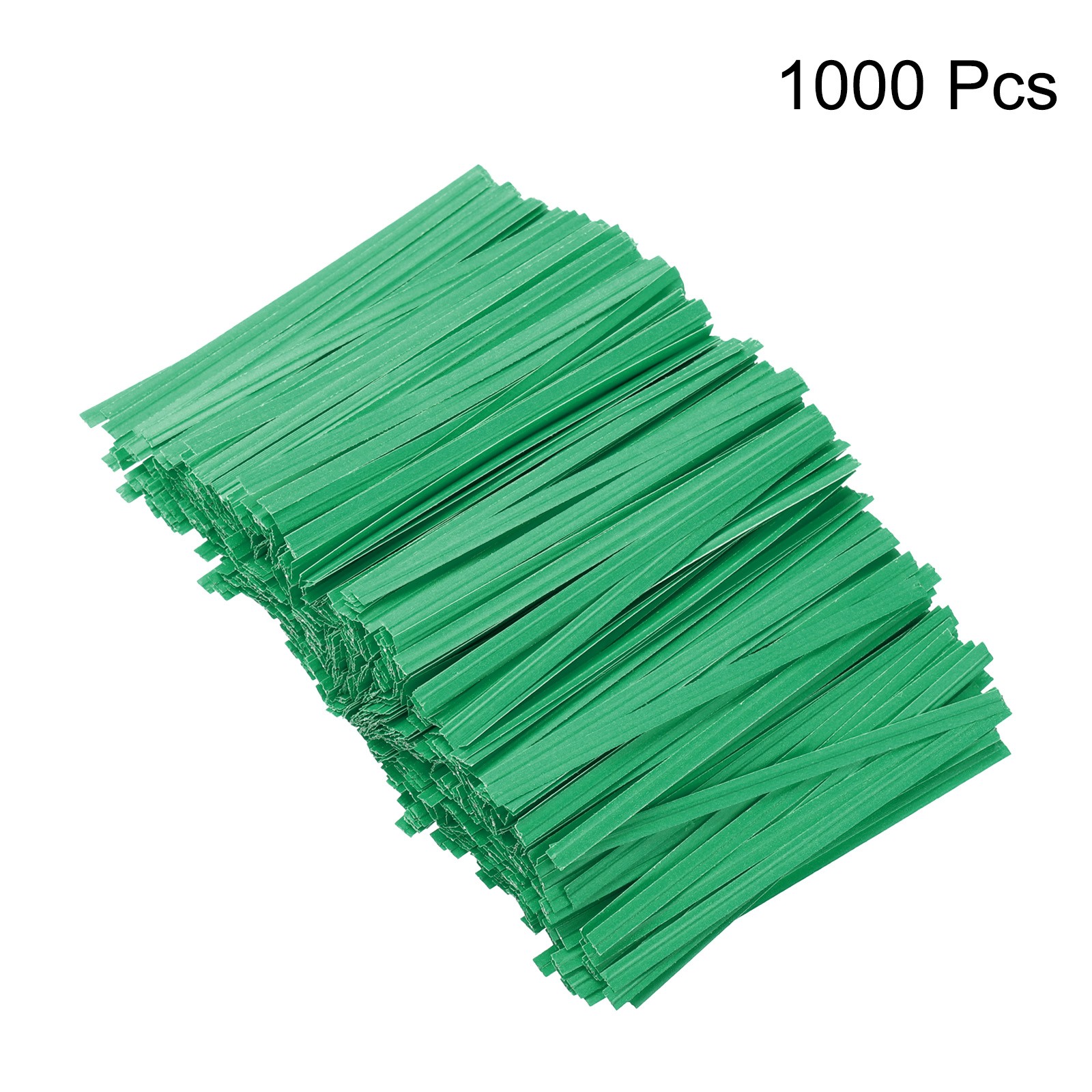 1000pcs Bag Twist Ties 3.5" Reusable Kraft Paper Twist Tie Green