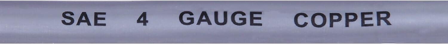 Cartman 4AWG 37-Inch Negative Battery Cable Cable, 4Gauge x 37" 1Pk