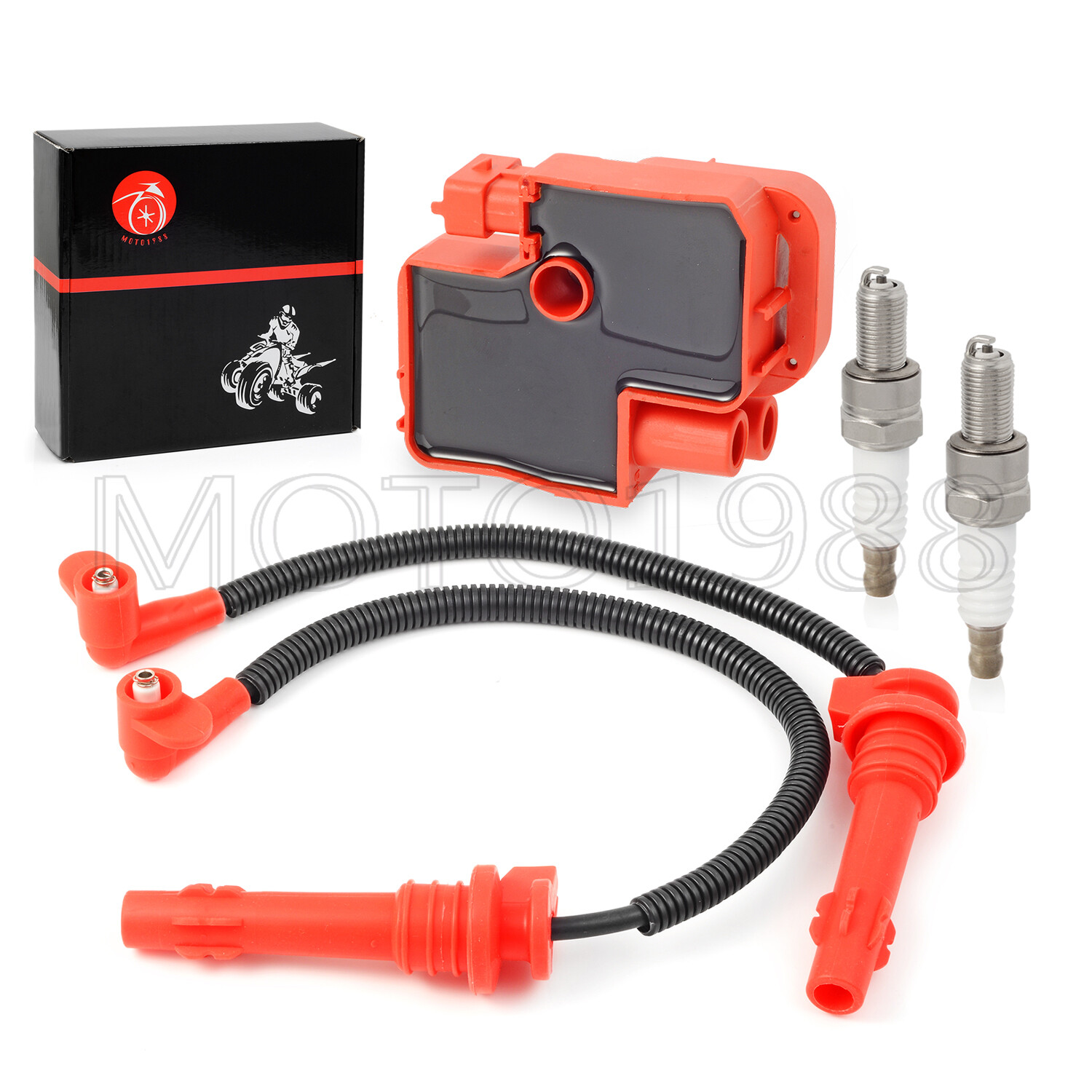 14-23 for Polaris RZR XP 4 S 900 1000 RS1 Turbo Ignition coil Spark Plug W/ Wire