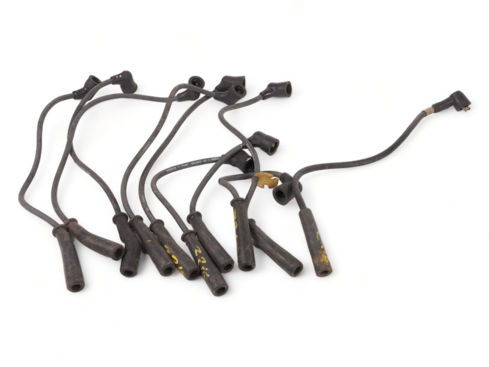 84-87 Jaguar Xjs He Spark Plug Wire Engine Compartment Electric Set Of 10 Oem