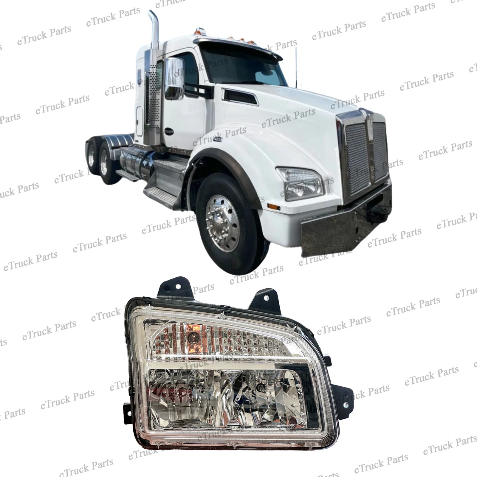 2013–Present Kenworth T880 Headlight Passenger Side (RH) OEM P54-6165-100R