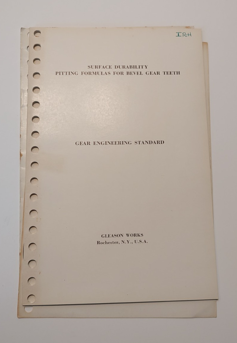Lot of Gleason Works Handbooks for Bevel and Hypoid Gear Engineering Standards