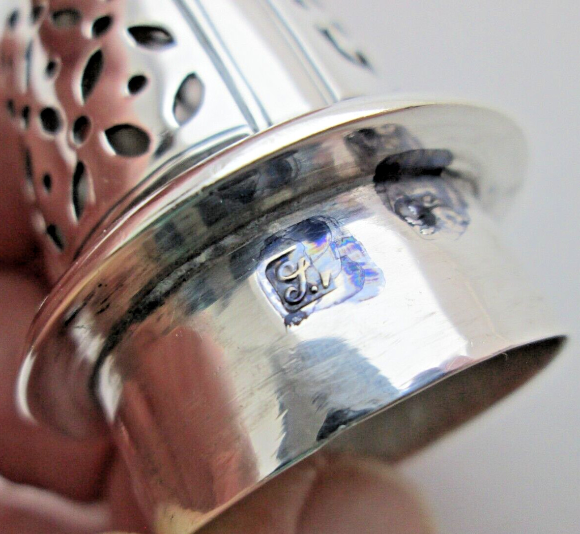 Impressive 1737-8 English Early Georgian Sterling Silver Caster Shaker Muffineer