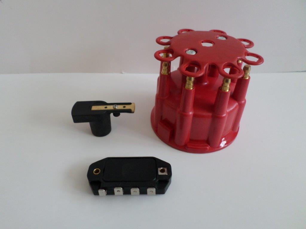RED Ready-To-Run/Small HEI Replacement Distributor Cap,Rotor & module Top Street