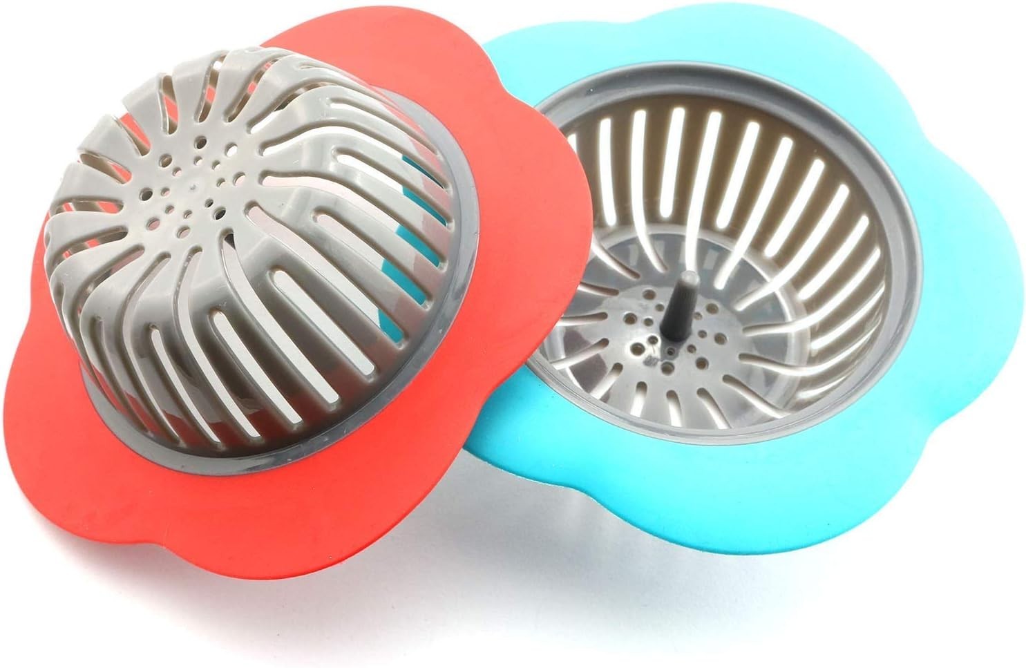 2-Pack Plastic Sink Strainer Kitchen Bathroom