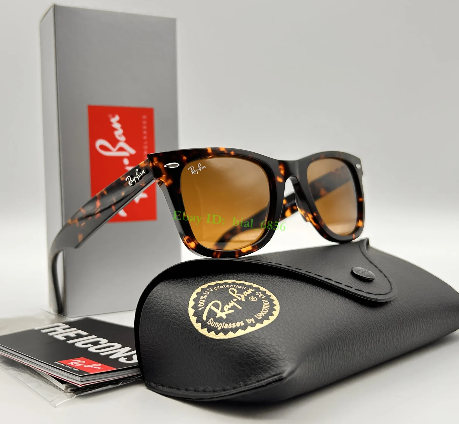 Ray-Ban Sunglasses RB2140 Original Wayfarer Tortoise Frame Brown Lenses 50mm