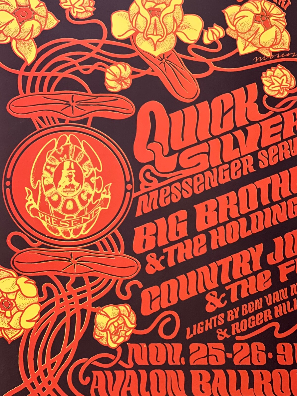 FD 36-3 Janis Joplin Thanksgiving Weekend 1966 Original Concert Poster Avalon