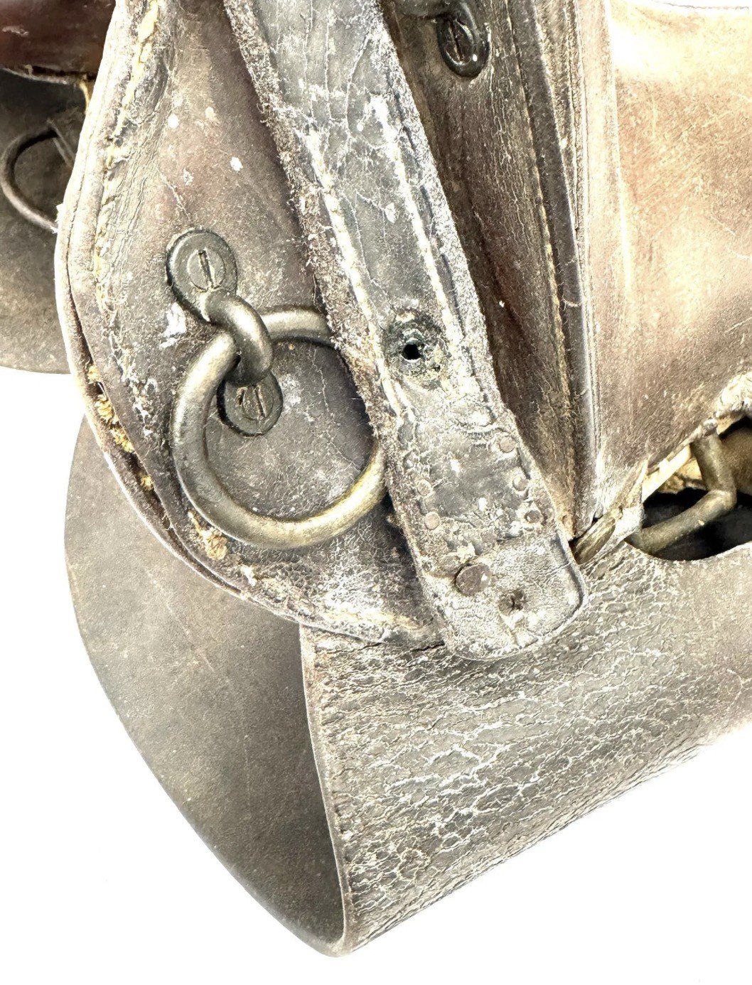 WWI McClellan-Style Military Leather Horse Saddle – 11.5” Seat | Brown