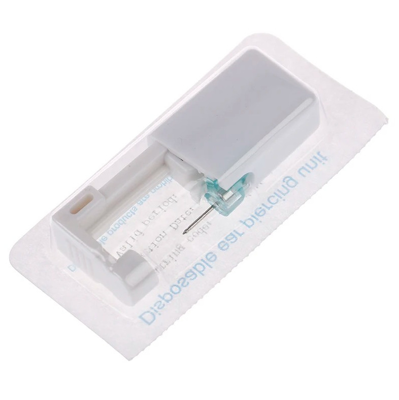 1pc Disposable Ear Piercing Gun Kit 4mm Stud Sterile Piercer Tool Set - NEW