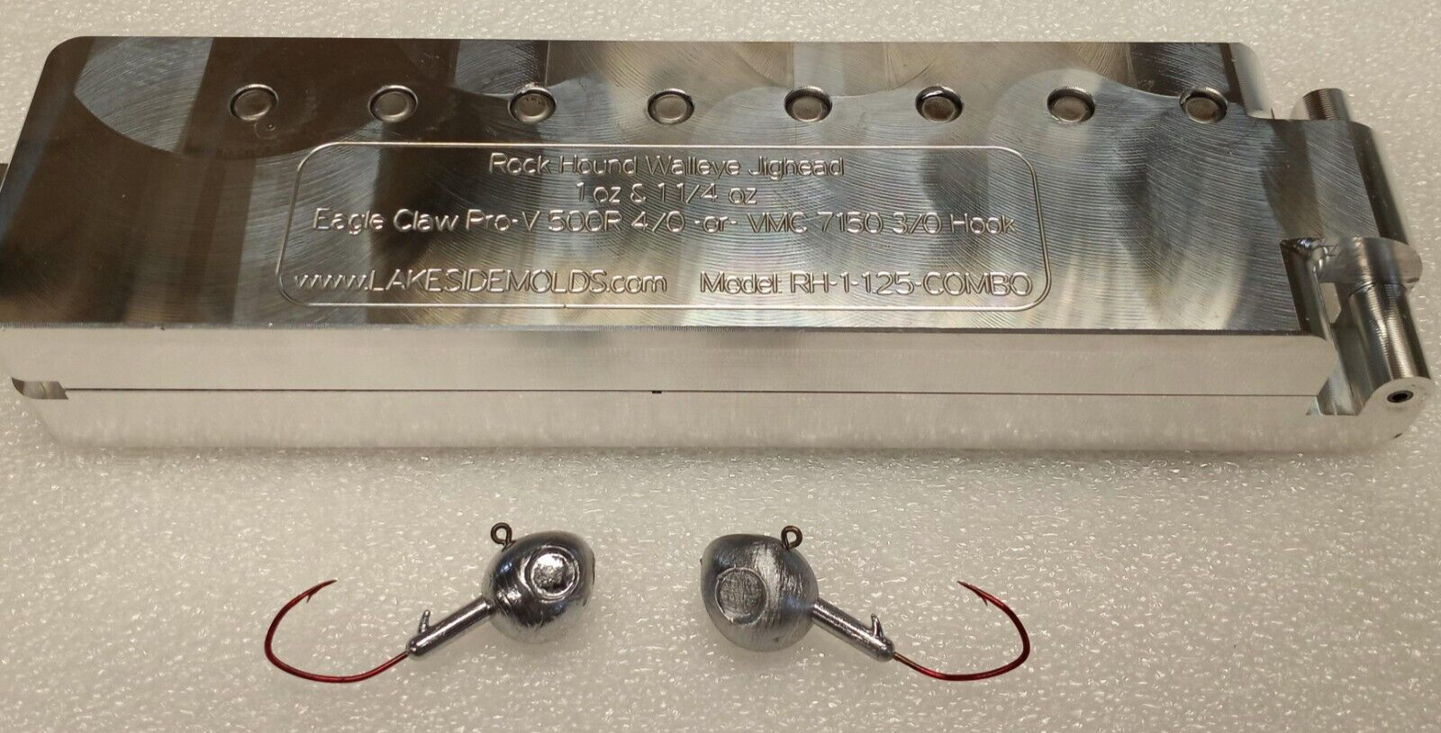 Rock Hound Walleye Jig Mold ( 8 cavity ) 1 oz and 1.25 oz