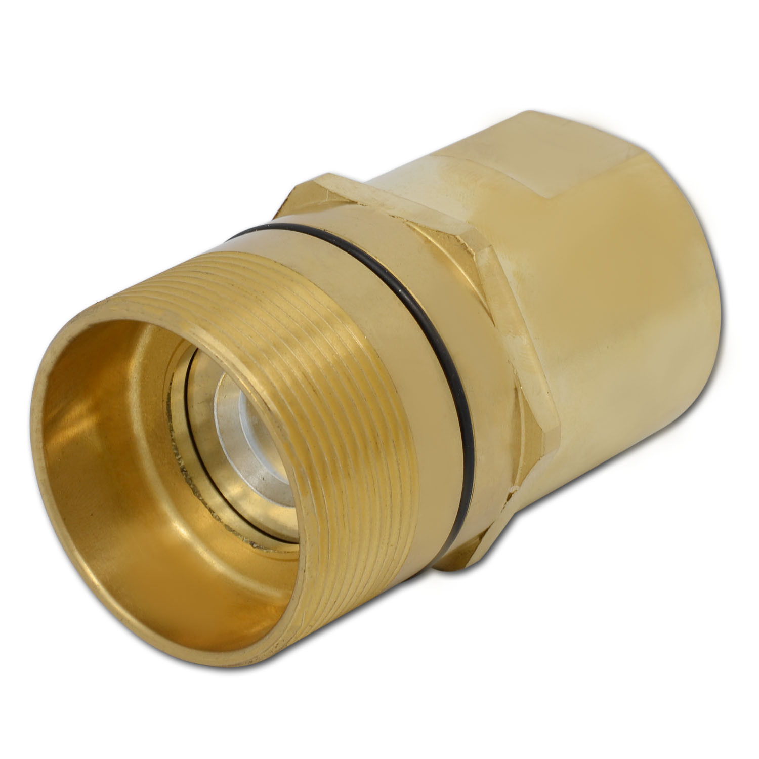 1 1/4″ NPT Wet-Line Wing Nut Hydraulic Quick Disconnect Male Coupler Fitting