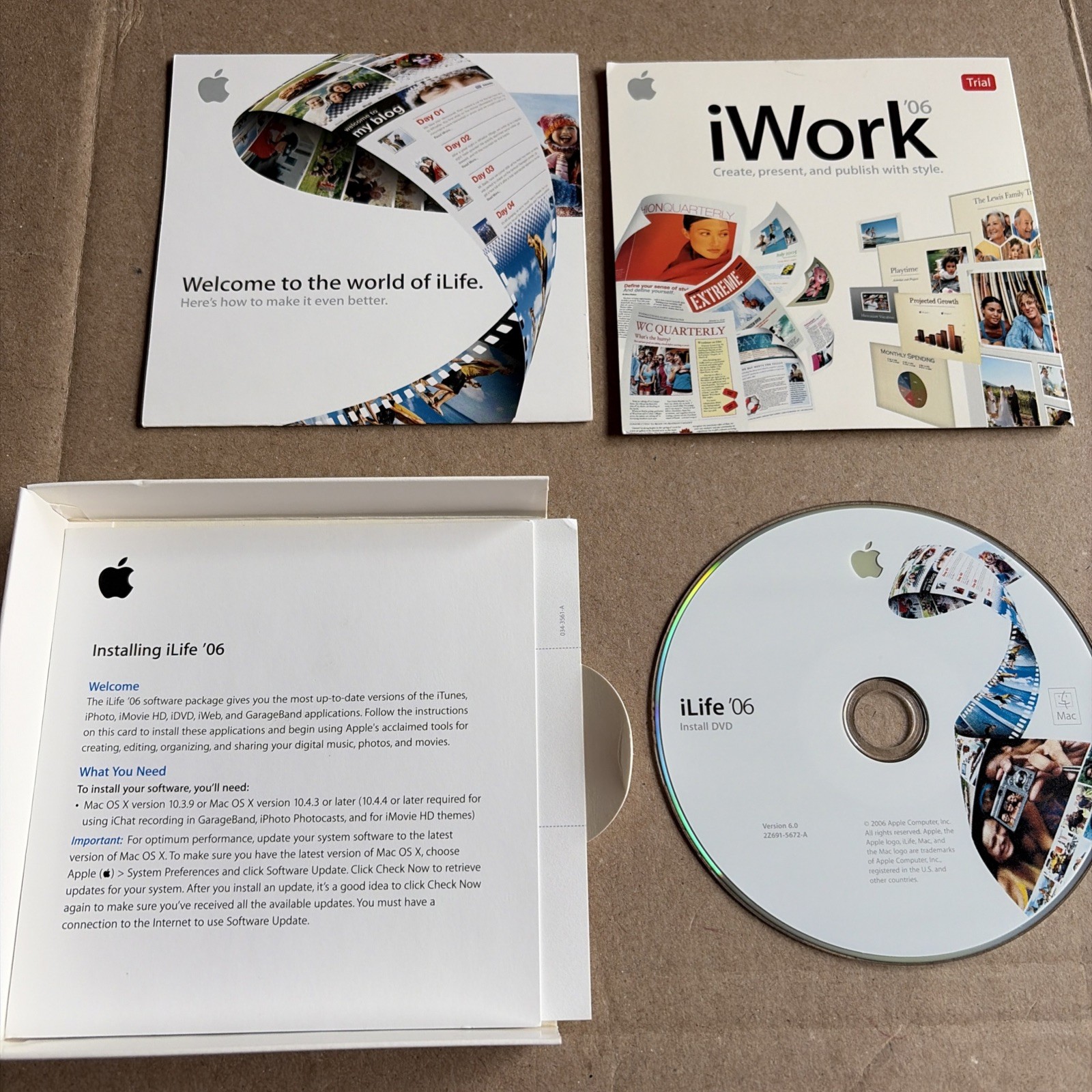 iLife 06 Apple Mac Music Photo Movies Blogs Computer Software