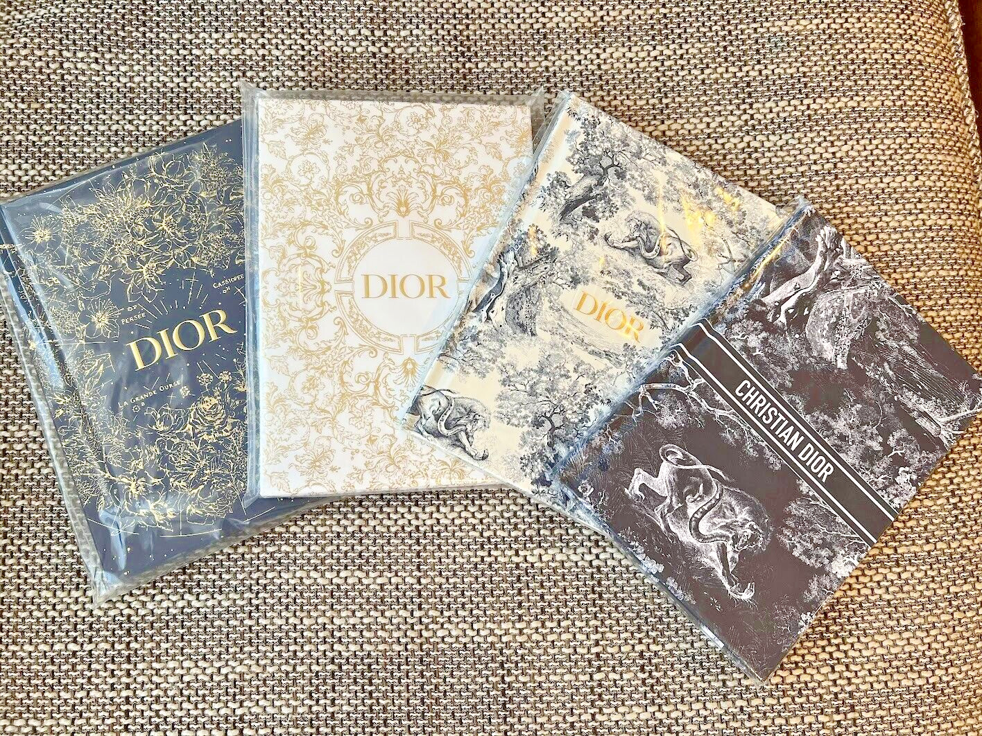 Notebook a set of 4 NEW Authentic Journal novelty　Christian Dior