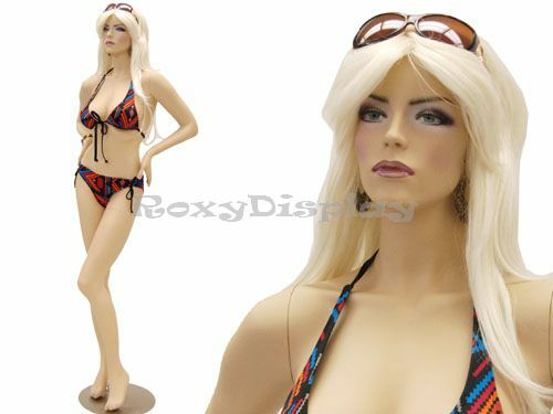 Sexy Big Bust Female Fiberglass mannequin Fleshtone Dress Form Display #MD-ACK1X